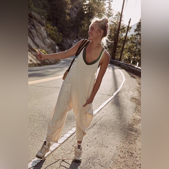 Free people Movement Hot Shot Onesie Jumpsuit Butter Yellow size XL NWOT - Picture 1 of 10